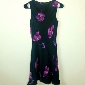 Black Dress w/ Floral Print